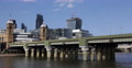 UltraHD 4K Cannon Street Railway Bridge Corporate Under Development Crane London Video