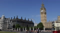 Big Ben Double Decker Bus London Eye Parliament Square Car Traffic Commuters UK Video