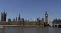 Boat Passing Tourists Attraction London Landmark Parliament Houses Thames River Video
