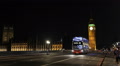 Night Evening Crowd People Commute Double Decker Bus Passing London Landmark UK Video