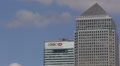 Canary Wharf London One Canada Square Financial Corporate Skyscrapers Office UK Video