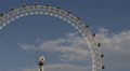 Close Up Famous Landmark London Eye Capsule Iconic Entertainment UK Blue Sky Day Video
