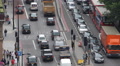 Urban Scene Rush Hour Aerial View Metropolitan Area London Traffic Vehicles Day Video