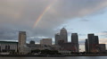 Canary Wharf Colorful Rainbow London Corporate Skyscrapers Office Buildings UK Video