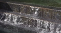 Waterfall Fountain - Stone Tile Stairs - Pool Of Water - Slow Motion 003 Video