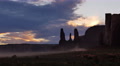 4K Monument Valley Sunset 7 Three Sisters USA Video