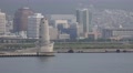 Sailing By Coastal Tower Port City Of Busan 4K Video