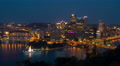 4K Pittsburgh Skyline Night Timelapse 1 Video
