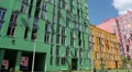 New buildings with many-coloured facades Video