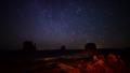 Monument Valley Milkyway 04 Time Lapse Dolly L and Down Video