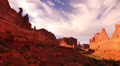 Arches Timelapse 02 Sunset at Park Avenue Courthouse Towers Utah USA Video
