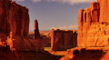 Arches Timelapse 10 Zoom Out Park Avenue Courthouse Towers Sunset Utah USA Video