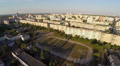 Beautiful panorama of large residential area, city aerial Video