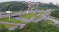 Time-lapse of busy road junction, cars stuck in traffic jam Video