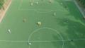 Aerial shot of male team playing professional football match Video