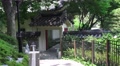 Asian Gateway On Forest Path At The Chungnyeolsa In Korea 4K Video