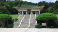 Man Walks Up Stairs At Chungnyeolsa Sacred Shrine Busan South Korea HD Video