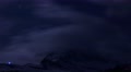 4k FX Spooky night clouds timelapse at Matterhorn alps mountain Video