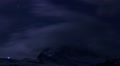 FX Spooky night clouds timelapse at Matterhorn alps mountain Video
