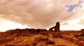 4K Chaco Culture 01 Time Lapse Pueblo Bonito Native American Ruins Sunset Video