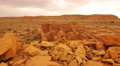 4K Chaco Culture 19 Pueblo Bonito Native American Ruins Raining Video