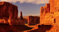 4K Arches Timelapse 03 Sunset at Park Avenue Courthouse Towers Utah USA Video
