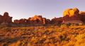 4K Arches Timelapse 05 Sunset at Windows Section Double Arch Utah USA Video