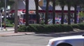 Fire Truck And Police Car At Scene Of Car Crash HD Video