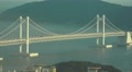 Gwangan Suspension Bridge At Sunset 02 4K Video