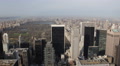 Above Skyscrapers Aerial View New York City Central Park Skyline Big Apple Tower Video