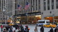 Sightseeing Tour Bicycle Ride New York City Busy Avenue Cars People Crowd Street Video