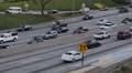 Los Angeles Busy Road US Freeway Cars Traffic Jam Slowly Movement Auto Motion LA Video
