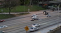 Establishing Shot Panoramic View Pan Right Freeway Highway Traffic Busy Commute Video