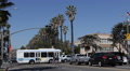 Sunset Boulevard Crossroad Intersection Hollywood Highland Busy Street Commuters Video