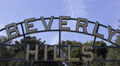 Beverly Hills Gardens Park Sign Iconic Tourists Sightseeing Landmark Los Angeles Video