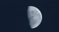 Waxing Gibbous Moon - Blue evening sky - Raw files Video