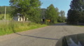 Сar goes on rural road un hills . Ukrainian Carpathians summer Video