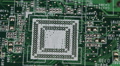 Motion Control Rotating Close-up Electronic Main Circuits Board Processors Plate Video