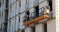 Electric winch on the building under construction Video