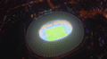 View of soccer arena from top, stadium, sporting event, aerial Video