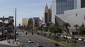 Famous Sightseeing Las Vegas Strip Crowded Boulevard Iconic Landmark Car Traffic Video