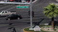 Las Vegas Boulevard Street Sign Crossroad Board Establishing Shot Cars Traffic Video