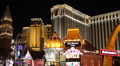 Venetian Hotel Casino Neon Signs Famous Brands Las Vegas Illuminated Night Light Video