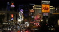 Las Vegas Strip Nightlife Crowded Boulevard Rush Hour Cars Traffic Night Lights Video
