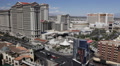 Establishing Shot Las Vegas Cityscape Aerial View Skyline Famous Landmark Hotels Video