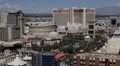 Mirage Hotel Las Vegas Aerial View Skyline Commuter Commute Cars Passing Traffic Video