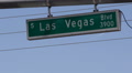 Las Vegas Strip Boulevard Street Sign Board Establishing Shot Popular Location Video