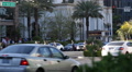 People Walking Pedestrians Crossing Las Vegas Boulevard Cars Passing Street Sign Video
