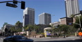 Downtown Los Angeles Busy City Center Street Cars Passing Intersection Crossroad Video