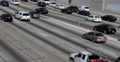 Multiple Lanes US Freeway Crowded Busy Highway Los Angeles Rush Hour Commuters Video